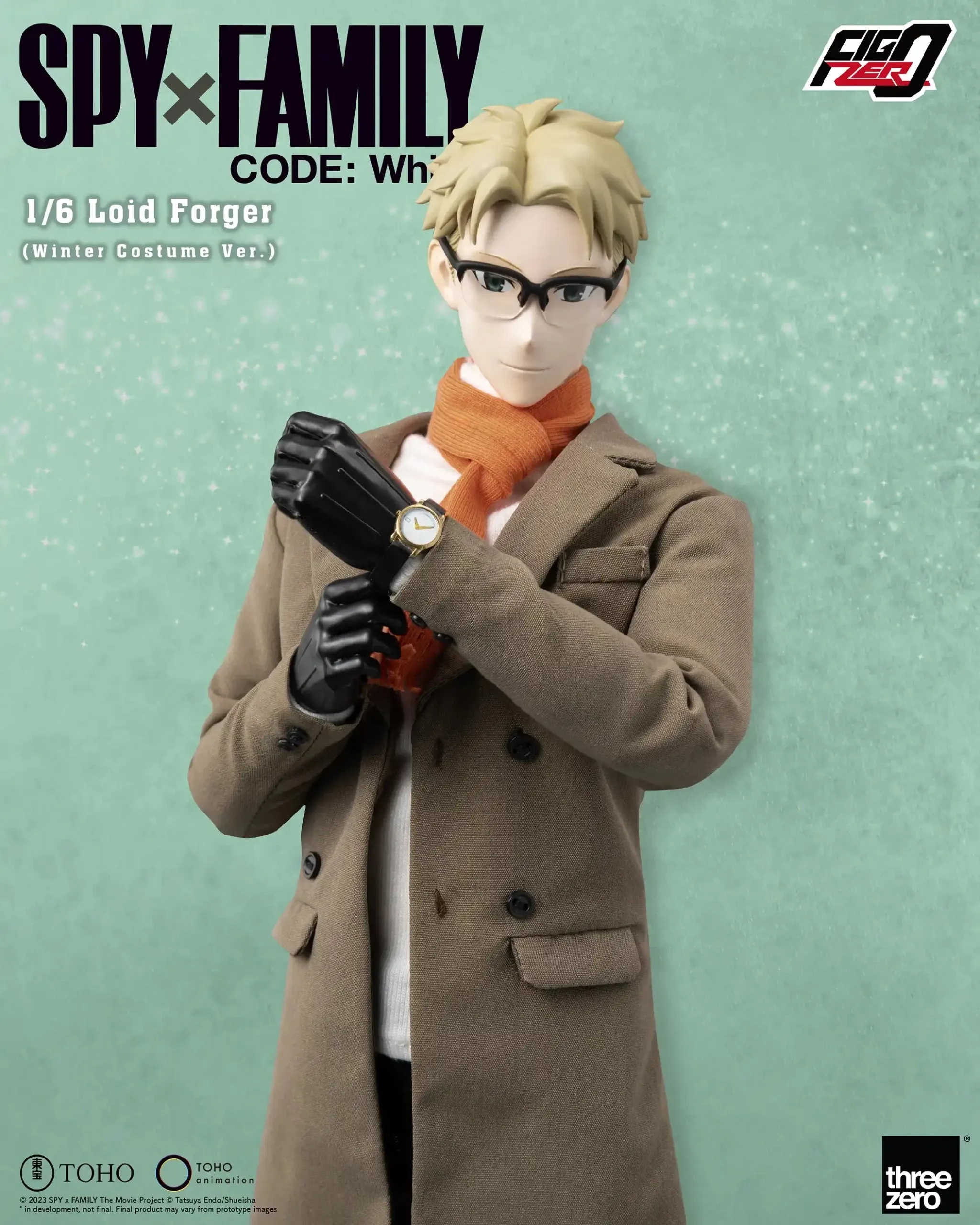 ThreeZero FigZero 1/6 Spy x Family Code: White Loid Forger (Winter Costume Ver.) Action Figure