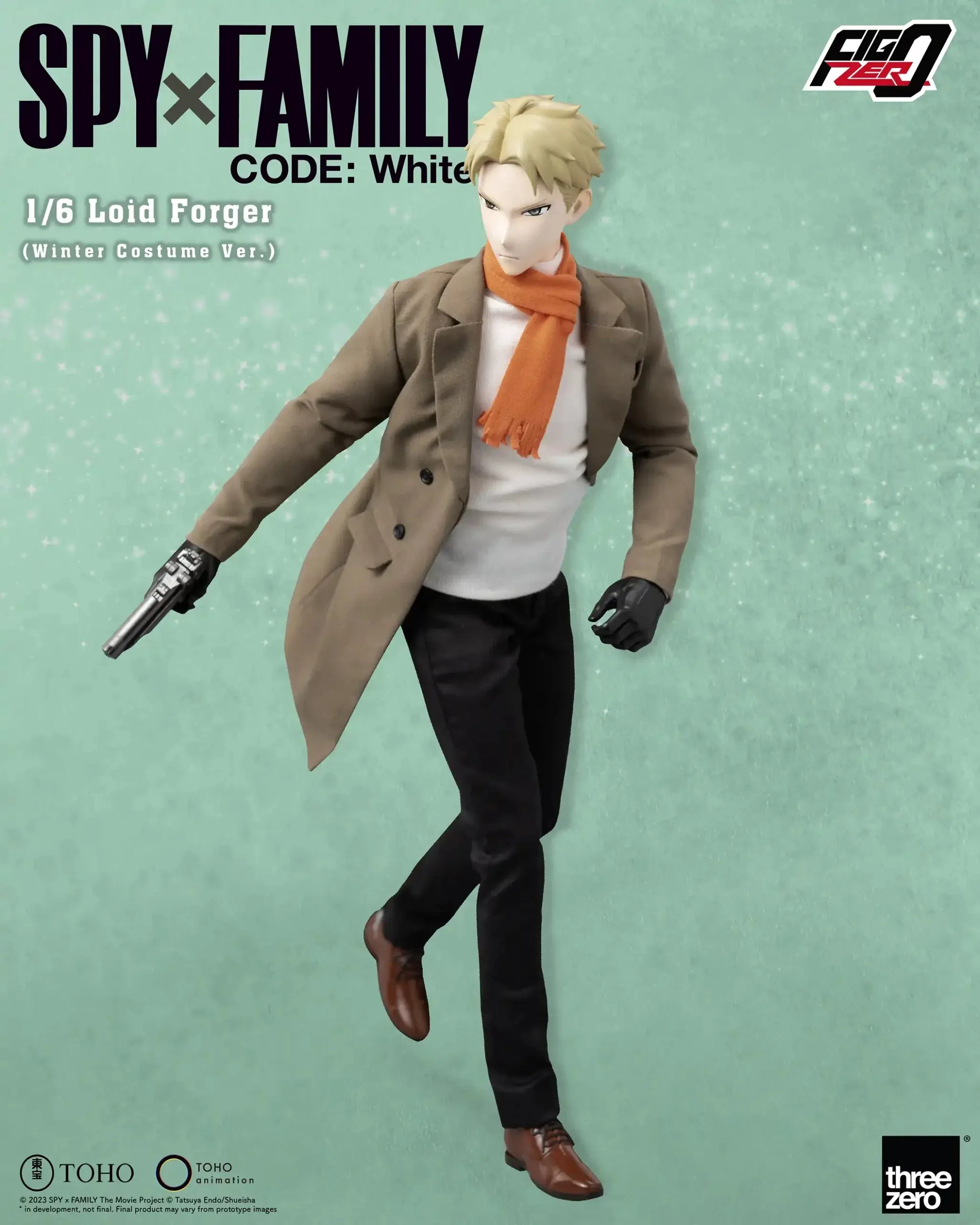 ThreeZero FigZero 1/6 Spy x Family Code: White Loid Forger (Winter Costume Ver.) Action Figure