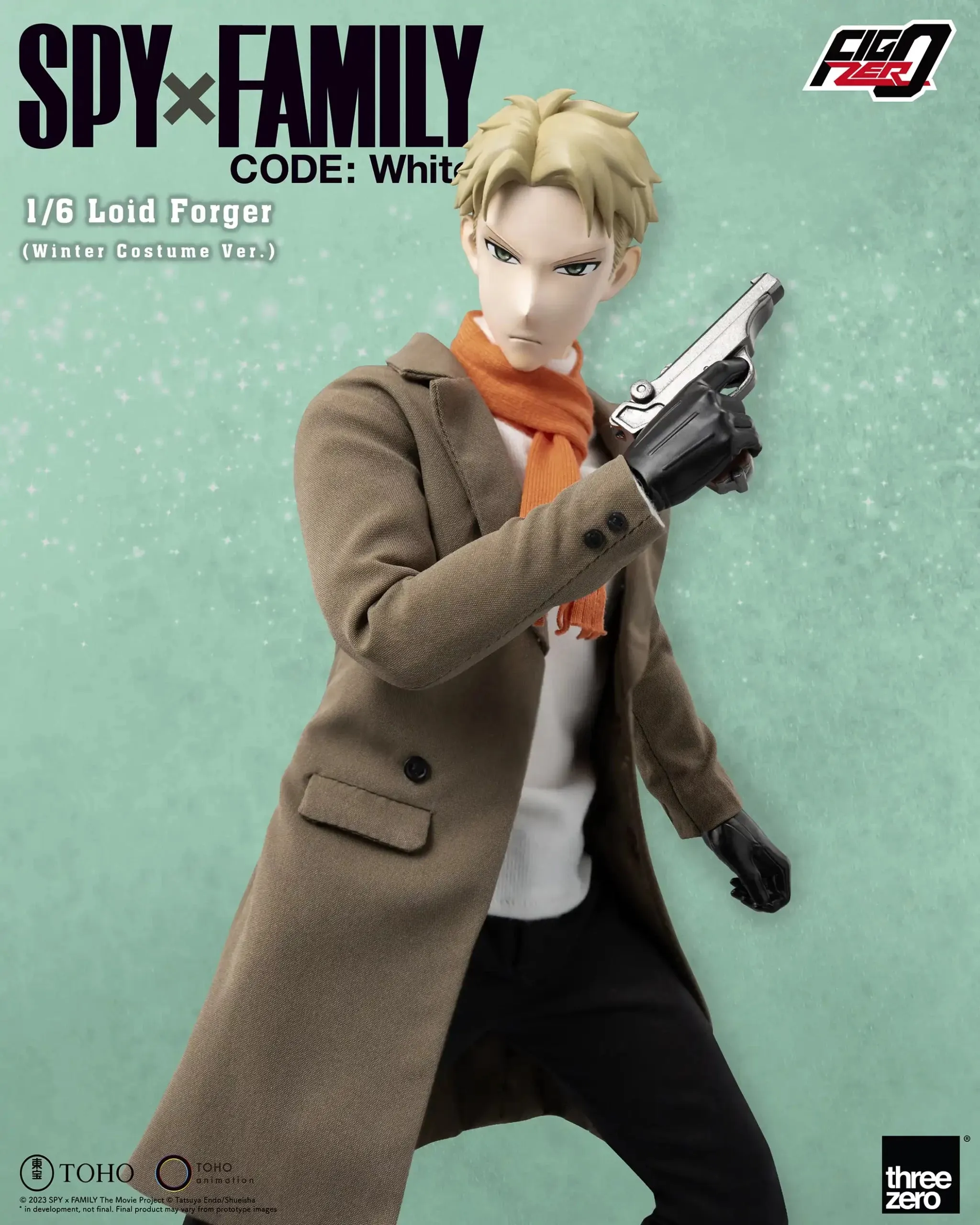 ThreeZero FigZero 1/6 Spy x Family Code: White Loid Forger (Winter Costume Ver.) Action Figure