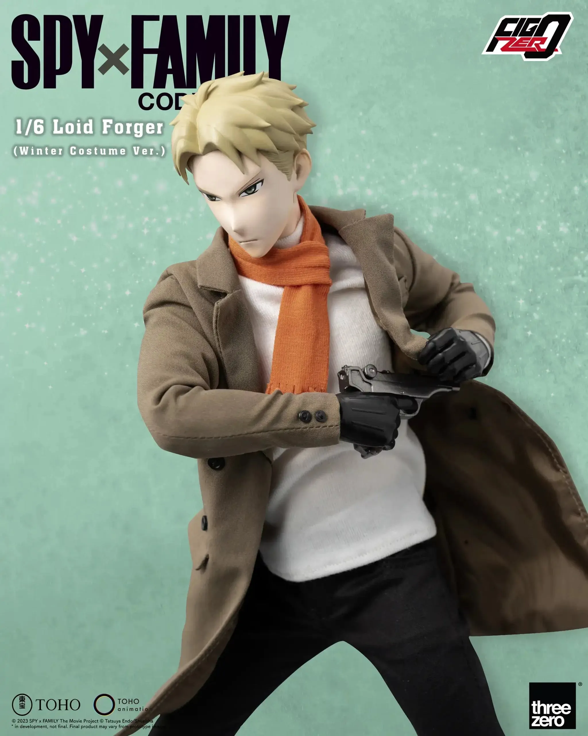 ThreeZero FigZero 1/6 Spy x Family Code: White Loid Forger (Winter Costume Ver.) Action Figure
