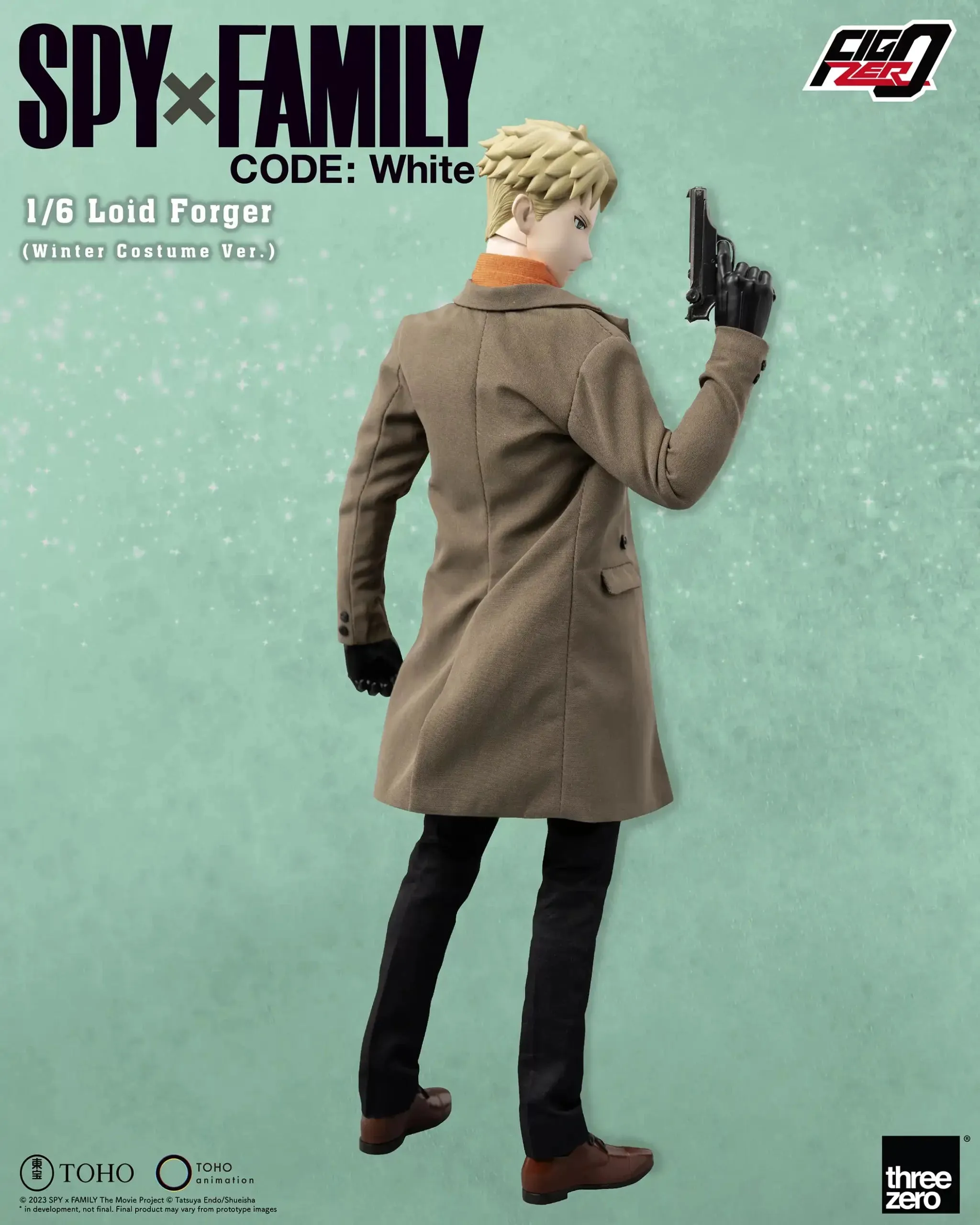 ThreeZero FigZero 1/6 Spy x Family Code: White Loid Forger (Winter Costume Ver.) Action Figure