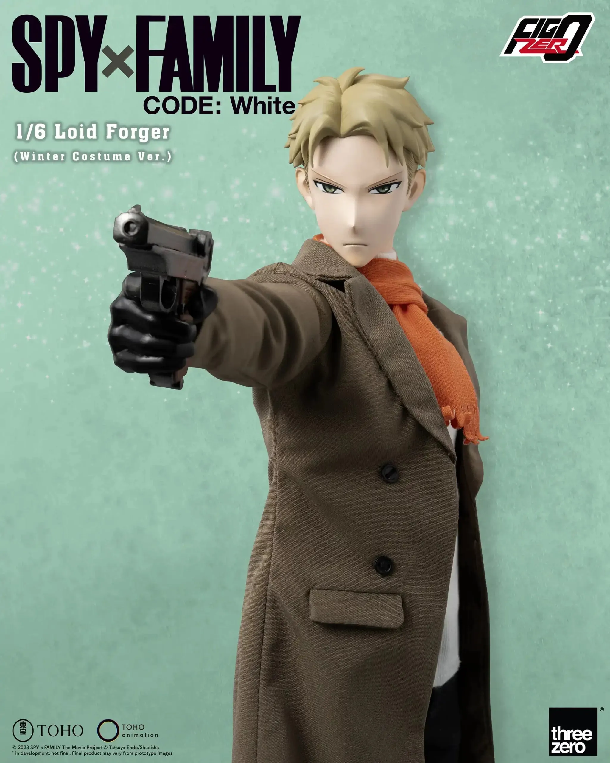 ThreeZero FigZero 1/6 Spy x Family Code: White Loid Forger (Winter Costume Ver.) Action Figure