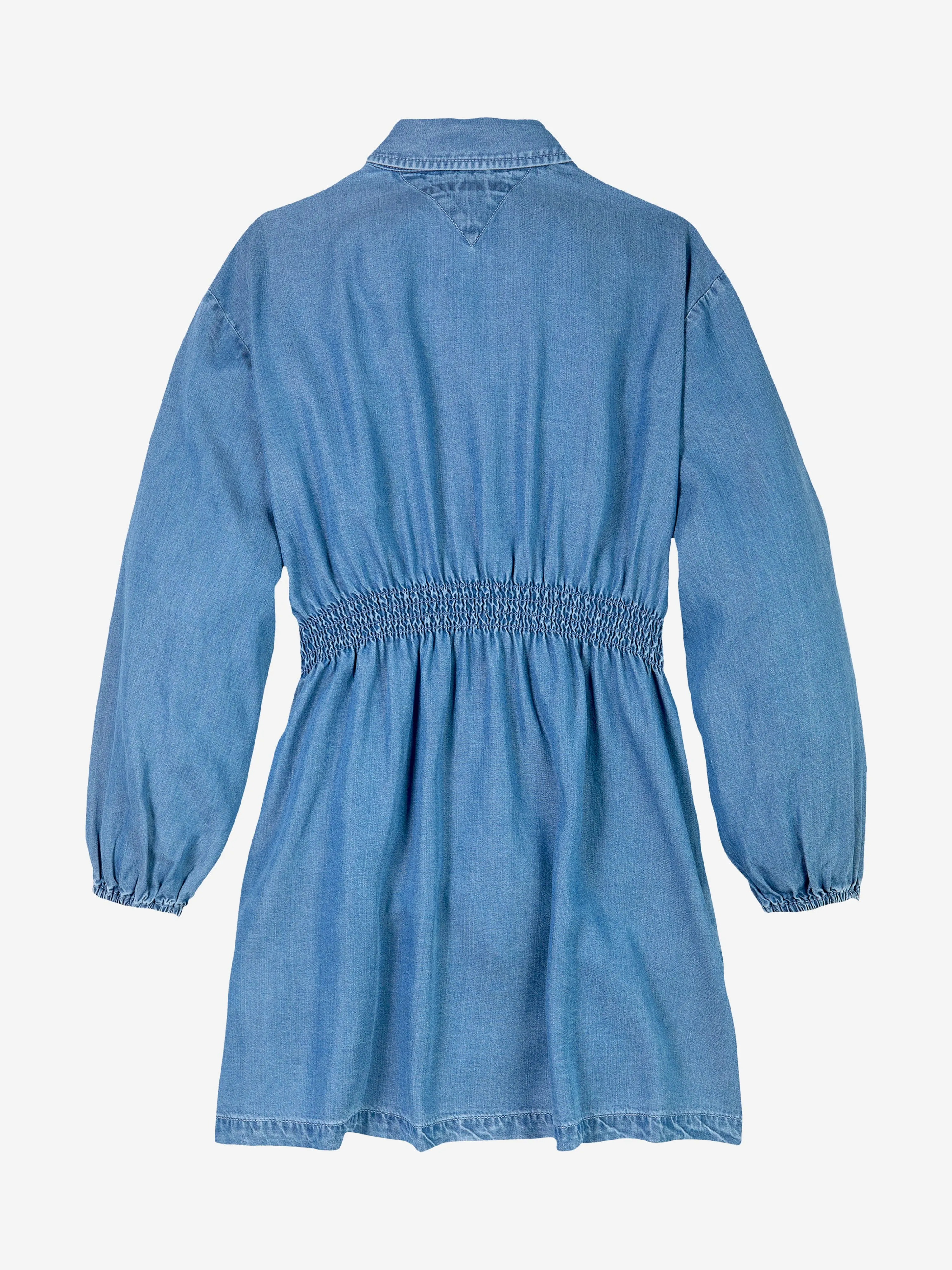 Tommy Hilfiger Girls Chambray Shirt Dress in Blue