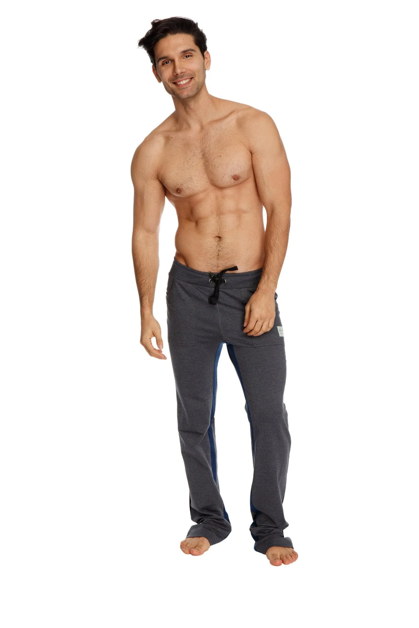 Ultra Flex Yoga Track & Yoga Sweat Pant (CHARCOAL w/Black & Royal)