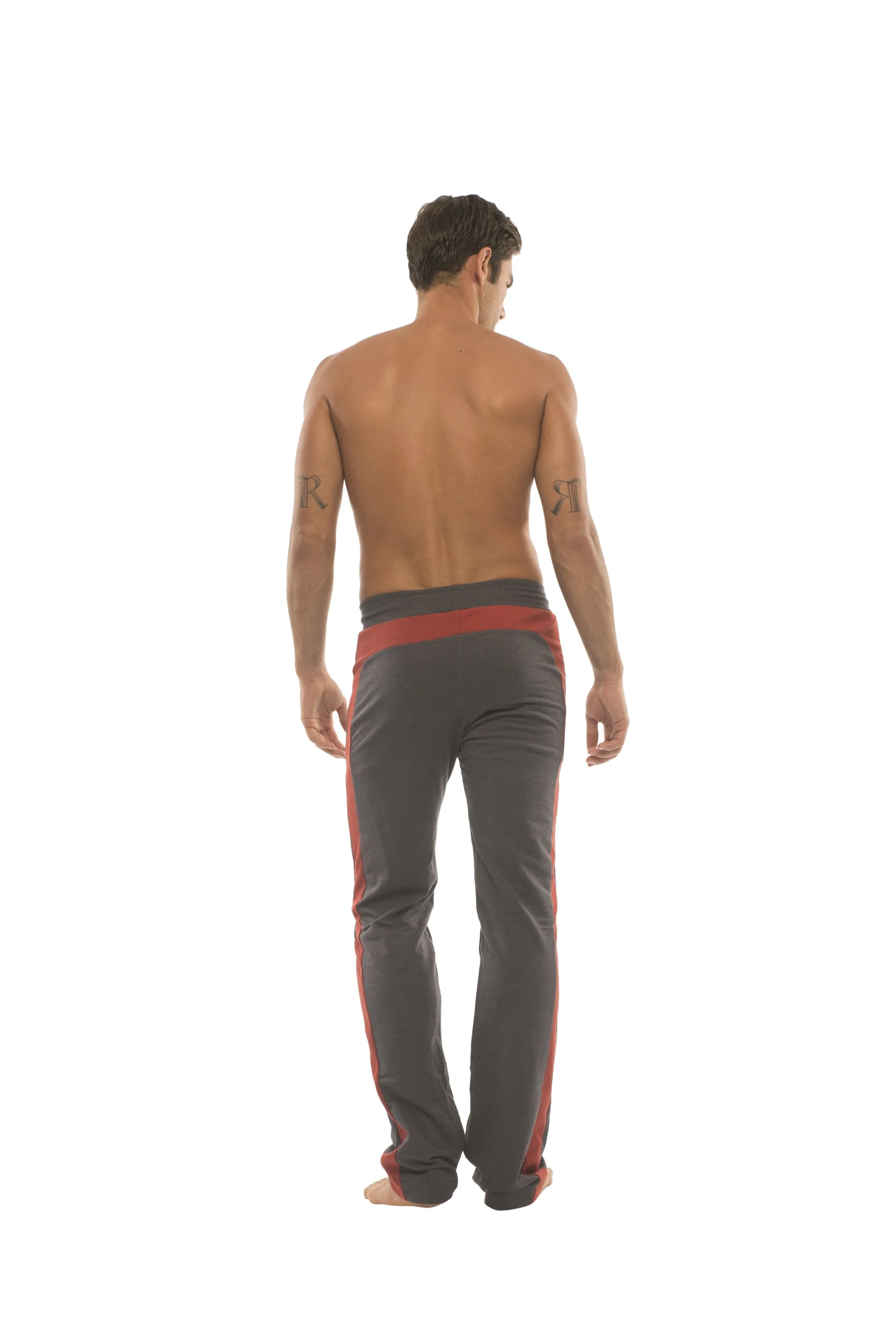 Ultra Flex Yoga Track & Yoga Sweat Pant (CHARCOAL w/Cinnabar & Black)
