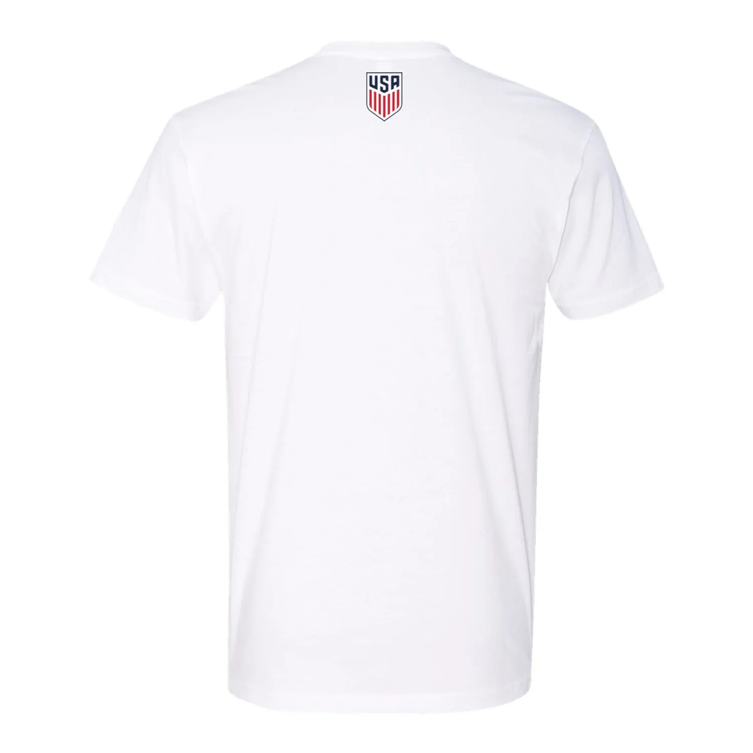 Unisex USMNT Striped Crest White Tee