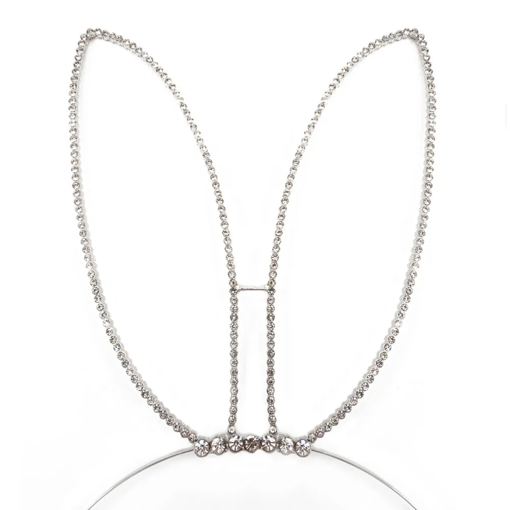 Western Fashion Diamante Rabbit Ears Headband