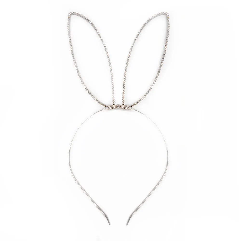 Western Fashion Diamante Rabbit Ears Headband