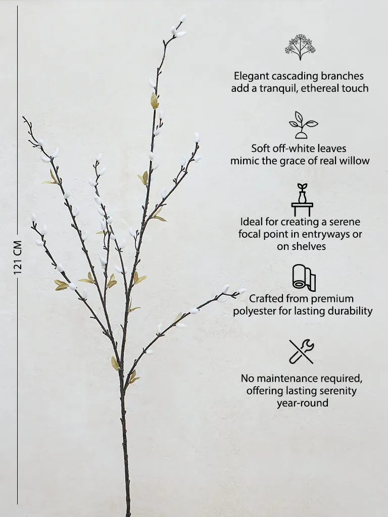 Westside Home Off-White Willow Artificial Plant- Large